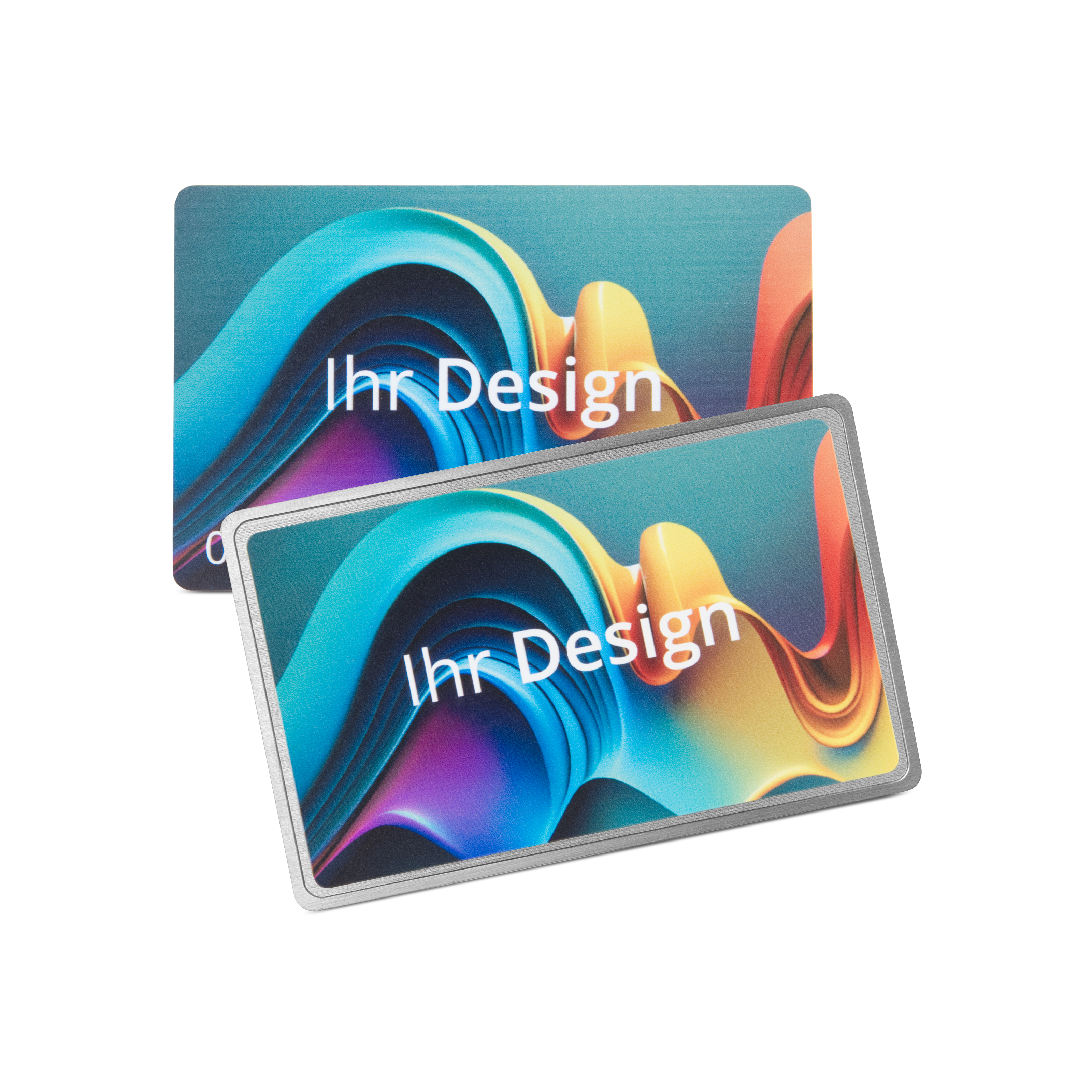 NFC-vCard Metal/PVC - Digital business card - 85,6 x 54 mm - silver