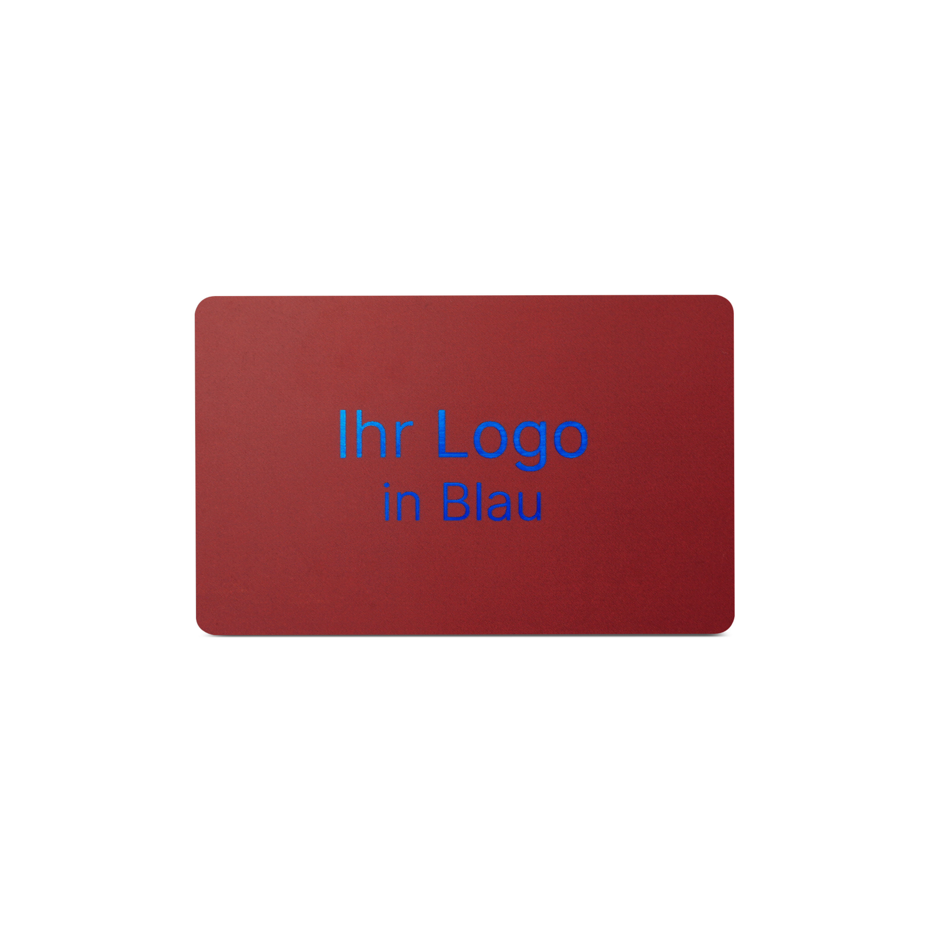 NFC Karte PVC - 85,6 x 54 mm - NTAG213 - 180 Byte - rot matt