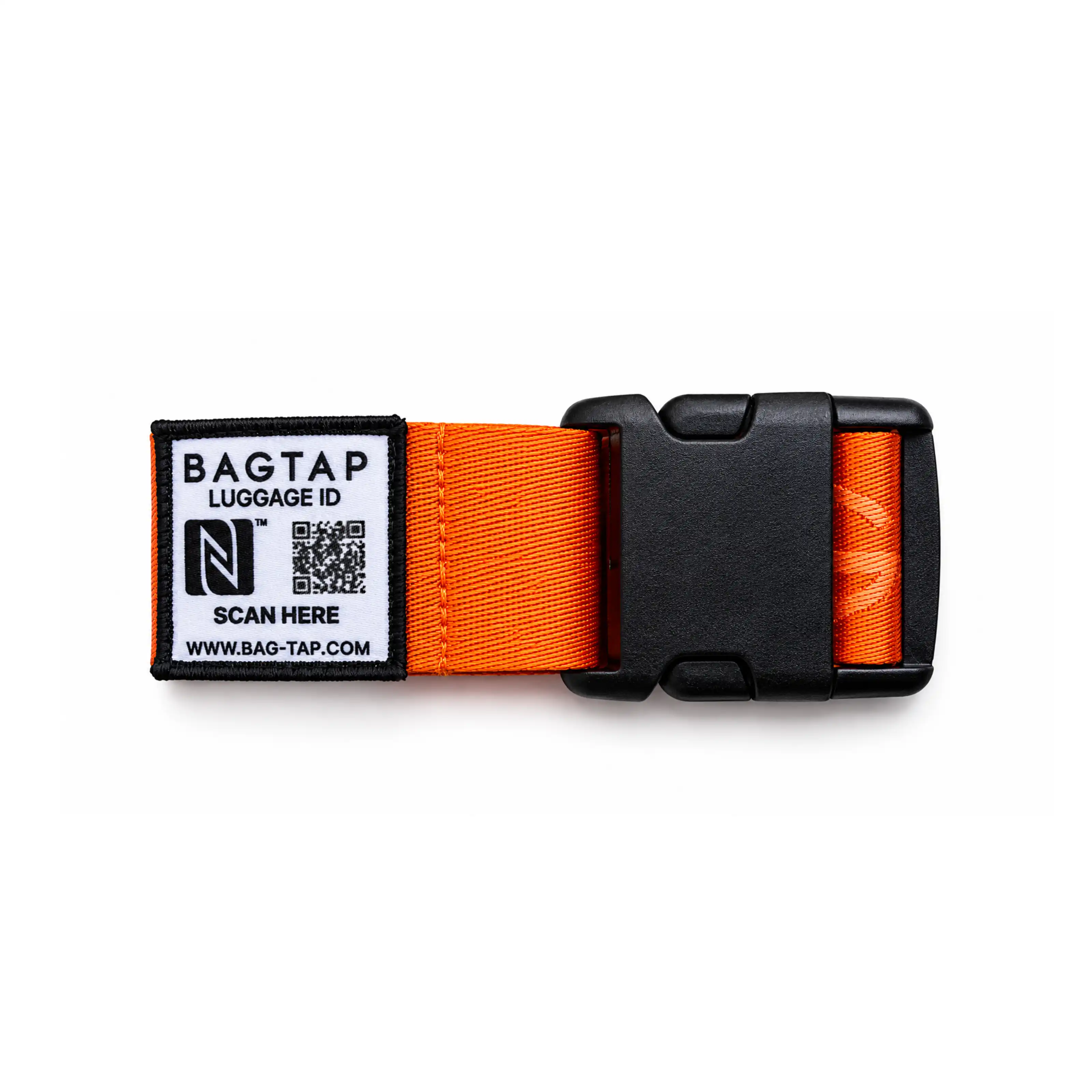 Bagtap Loop - Smarter Koffergurt - Jacquard-Stoff - 2 m - orange