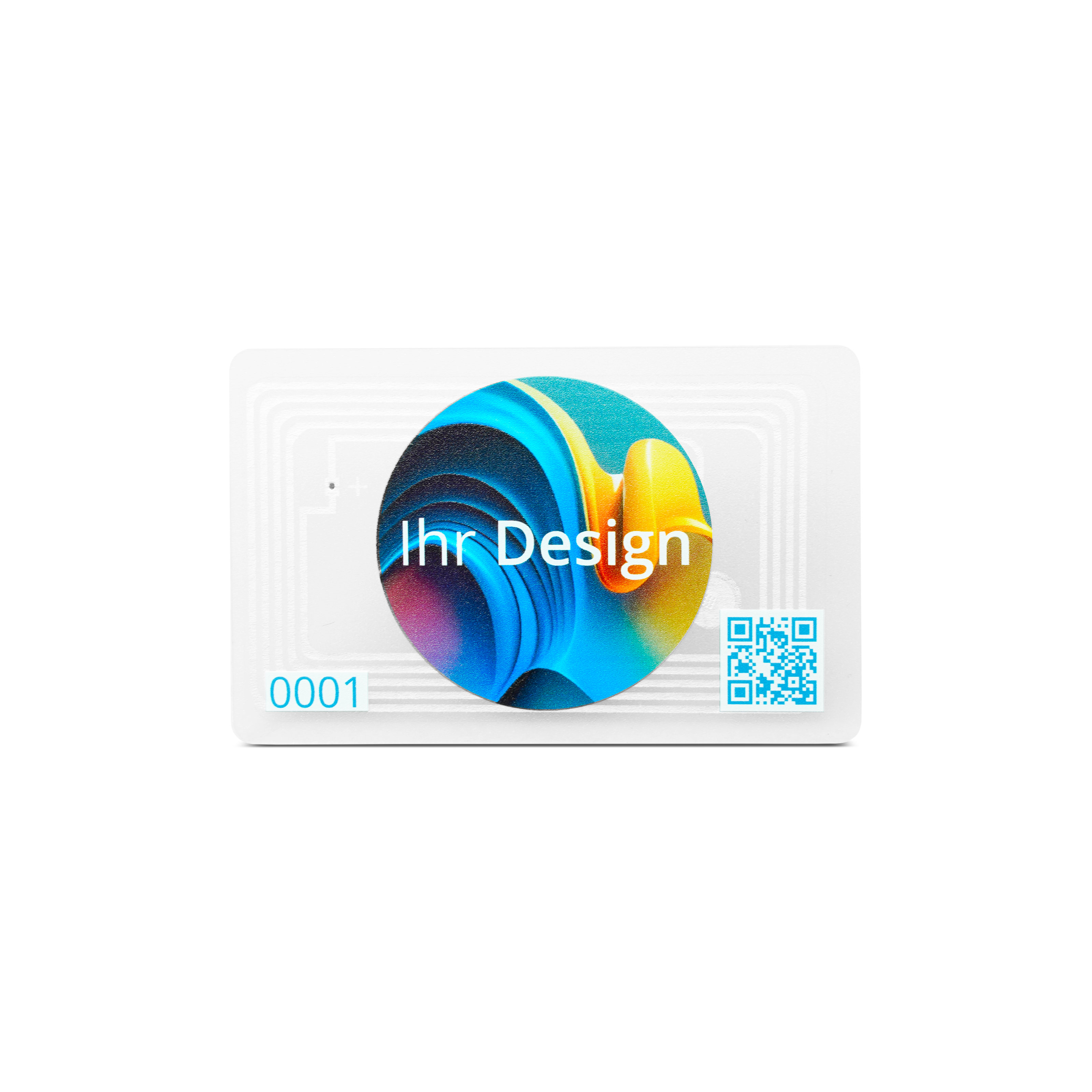 Byte Transparent NFC card PVC printed on one side - 85,6 x 54 mm - NTAG216 - 924 Byte ...