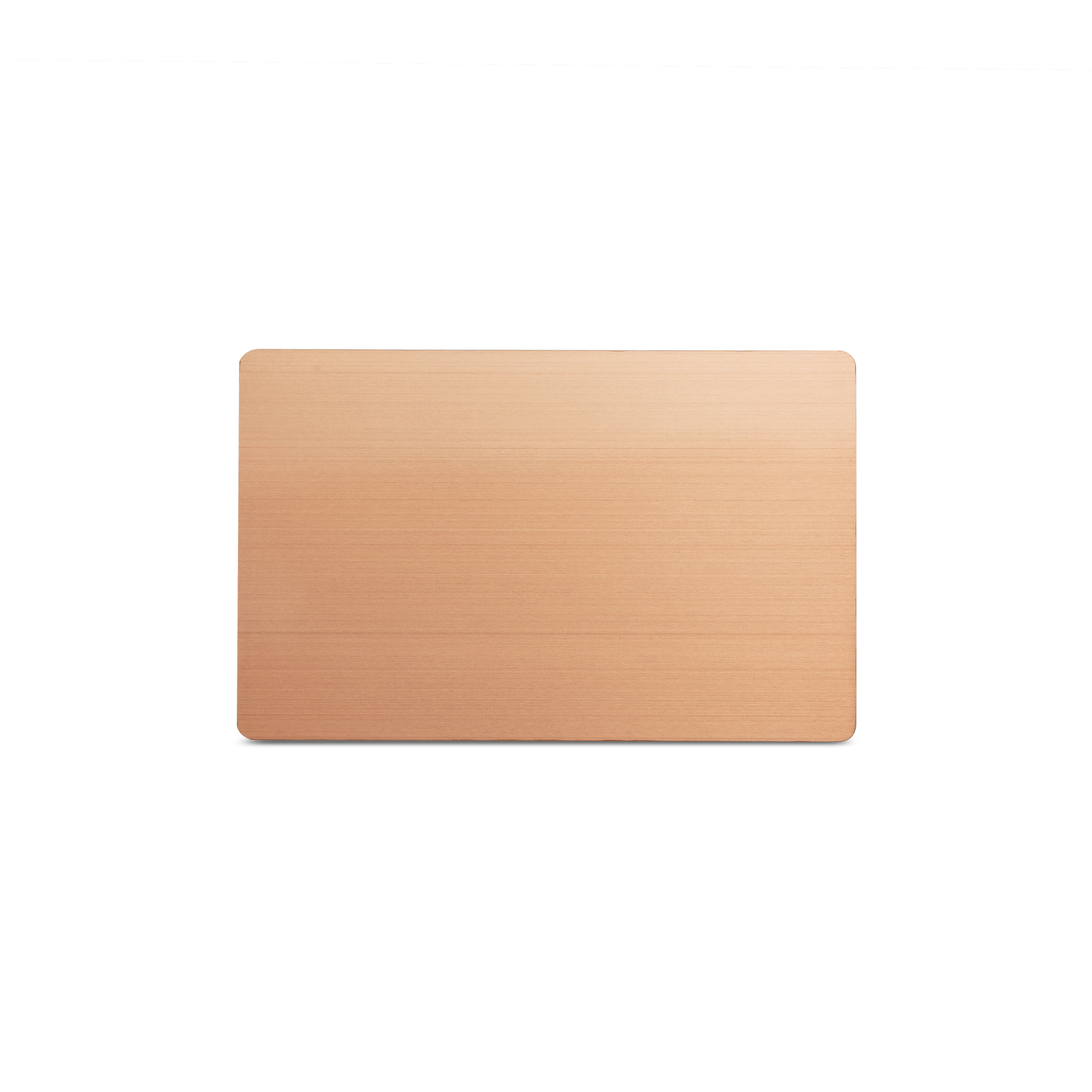 NFC card metal - 85.6 x 54 mm - NTAG213 - 180 byte - rose gold