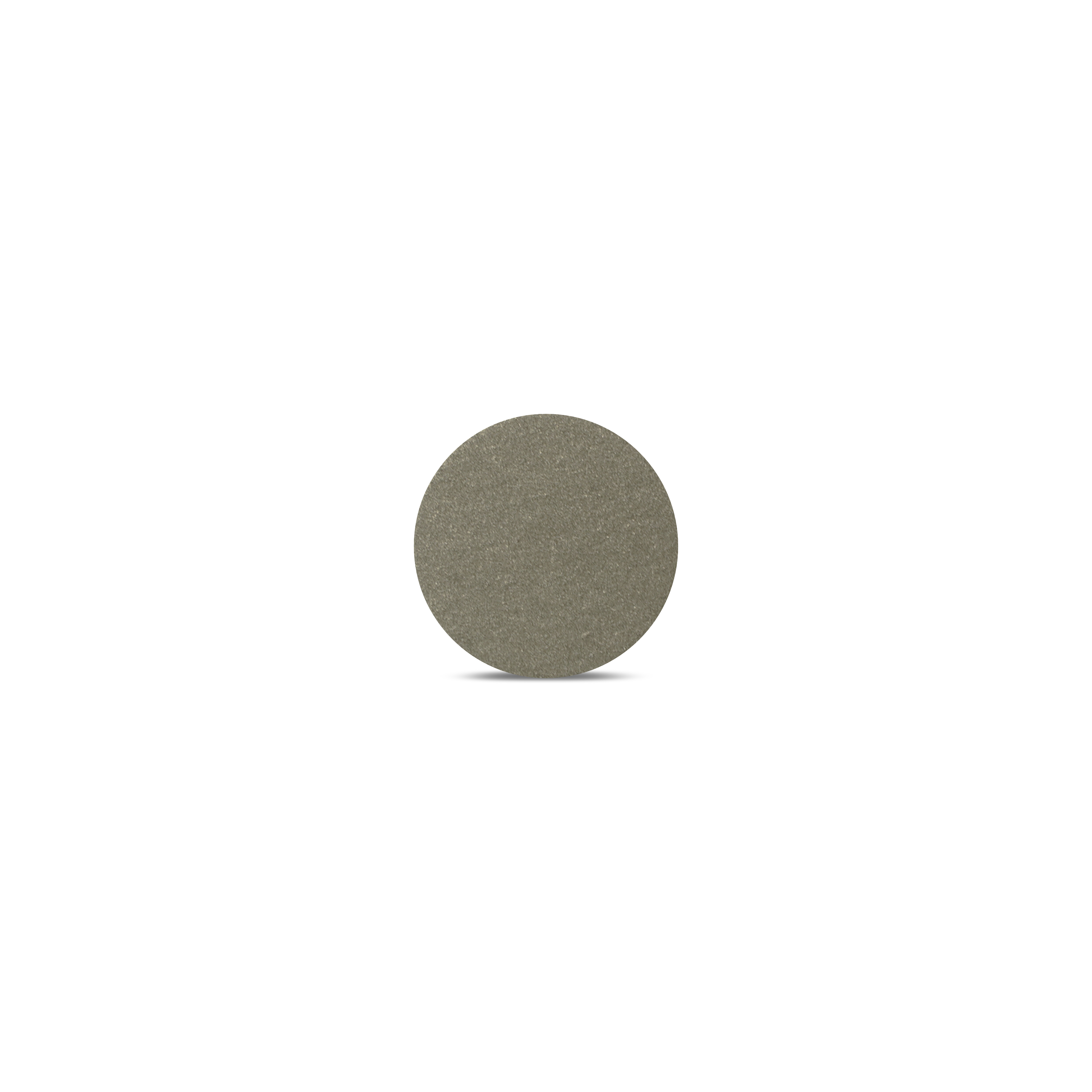 Rückseite der weißen NFC Münze aus PVC für metallisch Oberflächen