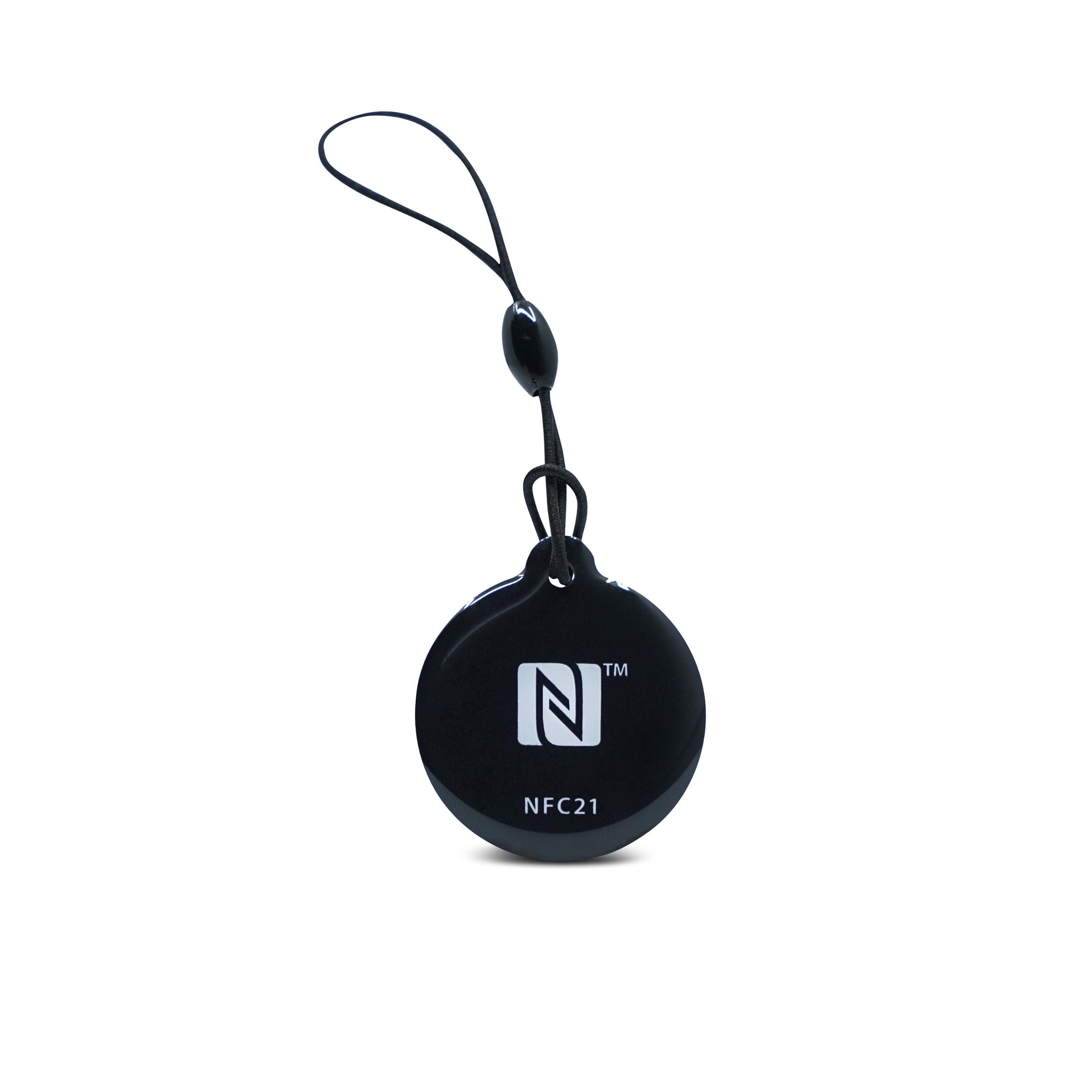 NFC Anhänger Epoxy - 30 mm - NTAG213 - 180 Byte - schwarz