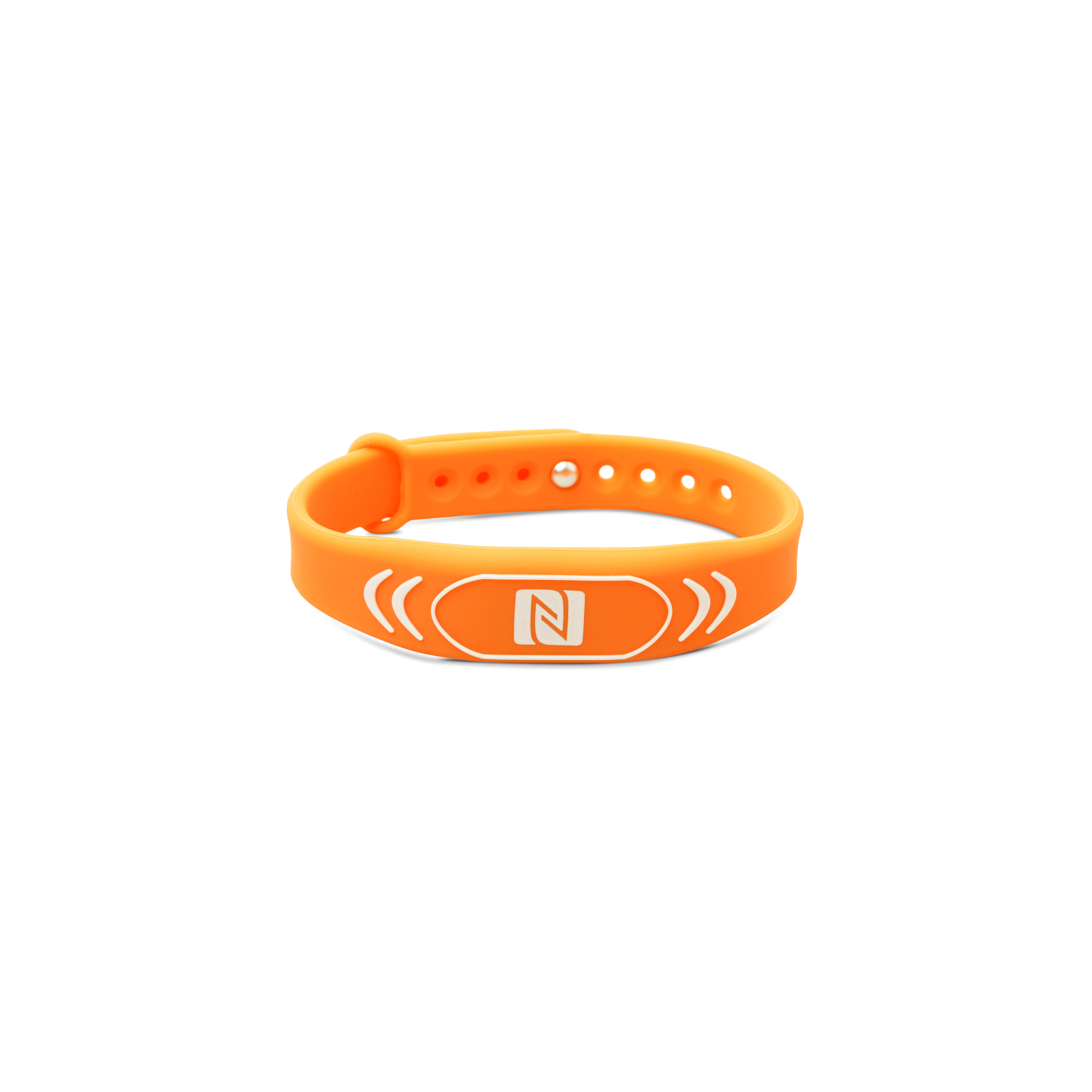 NFC Armband Silikon - 235 x 15 x 7 mm - NTAG216 - 924 Byte - orange