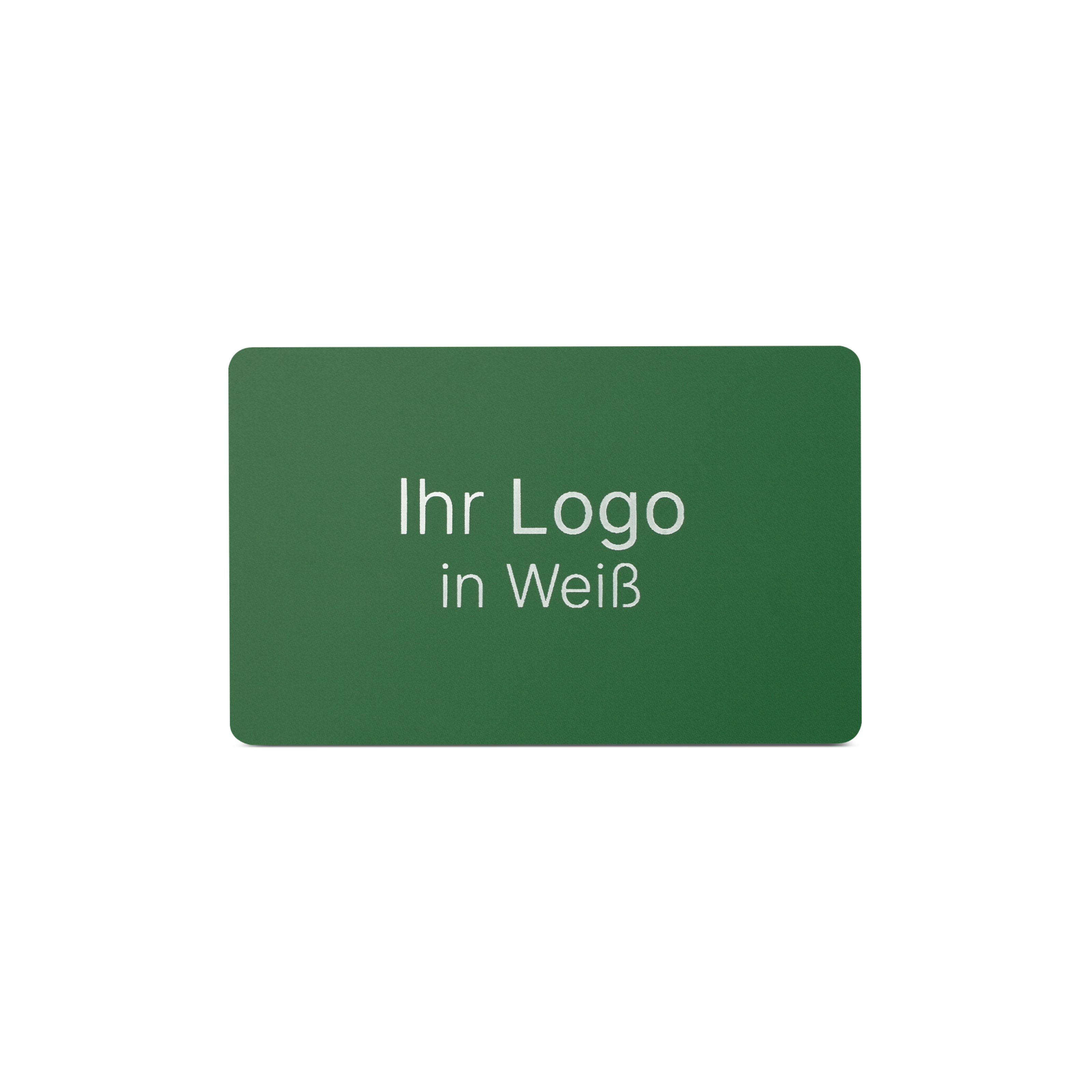 Online NFC-Visitenkarte PVC - inkl. URL + Druck - dunkelgrün matt