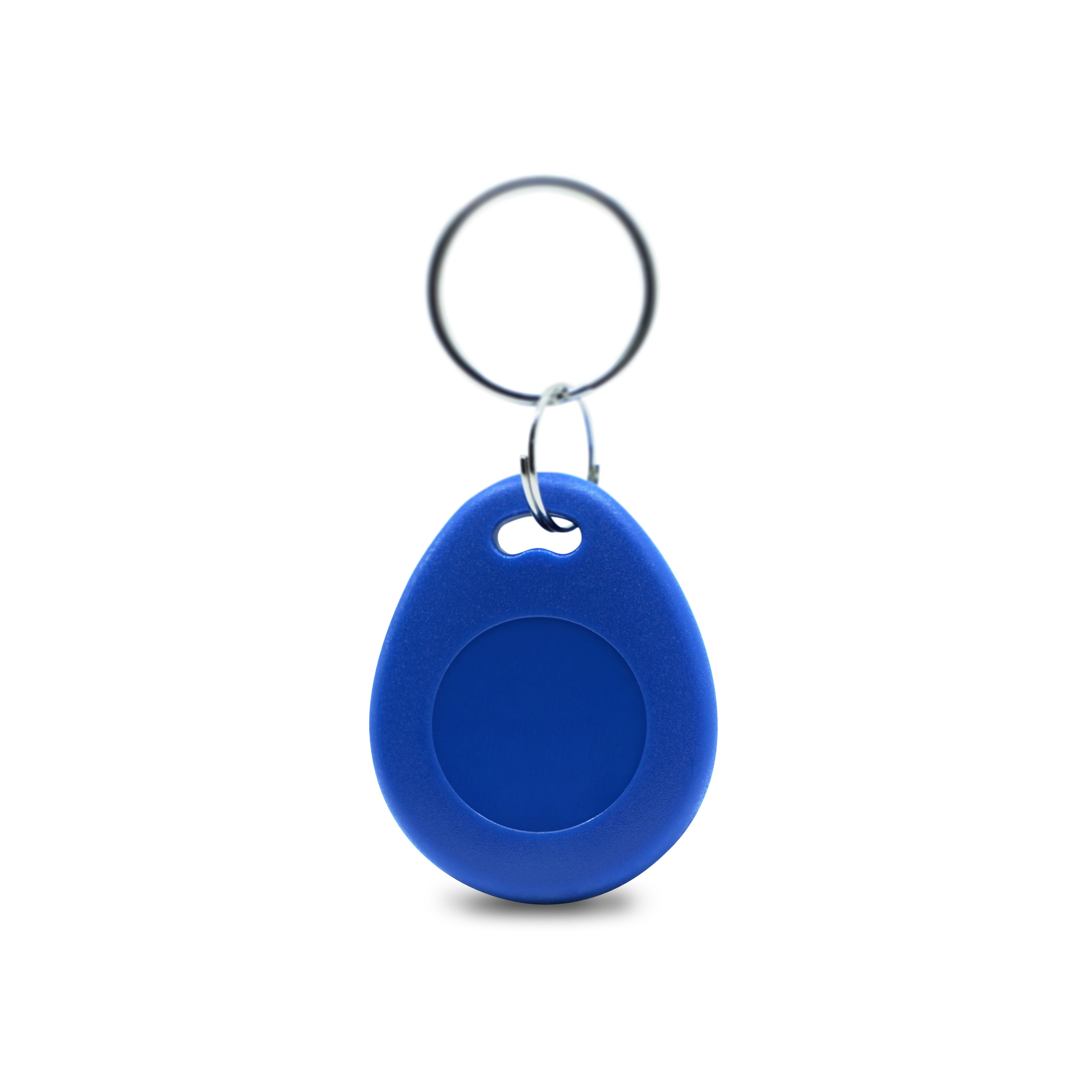 Vorderseite des ABS T8 Schlüsselanhänger in blau