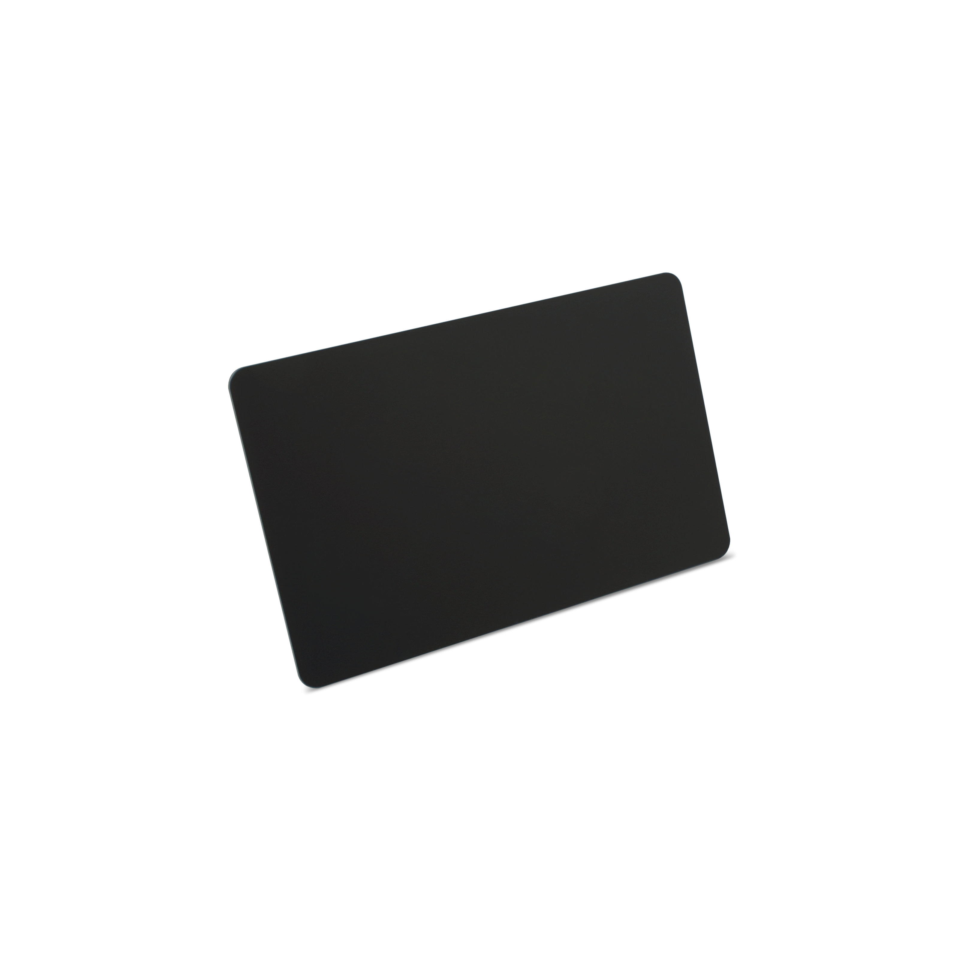 Seitenansicht schwarze NFC Karte aus PVC