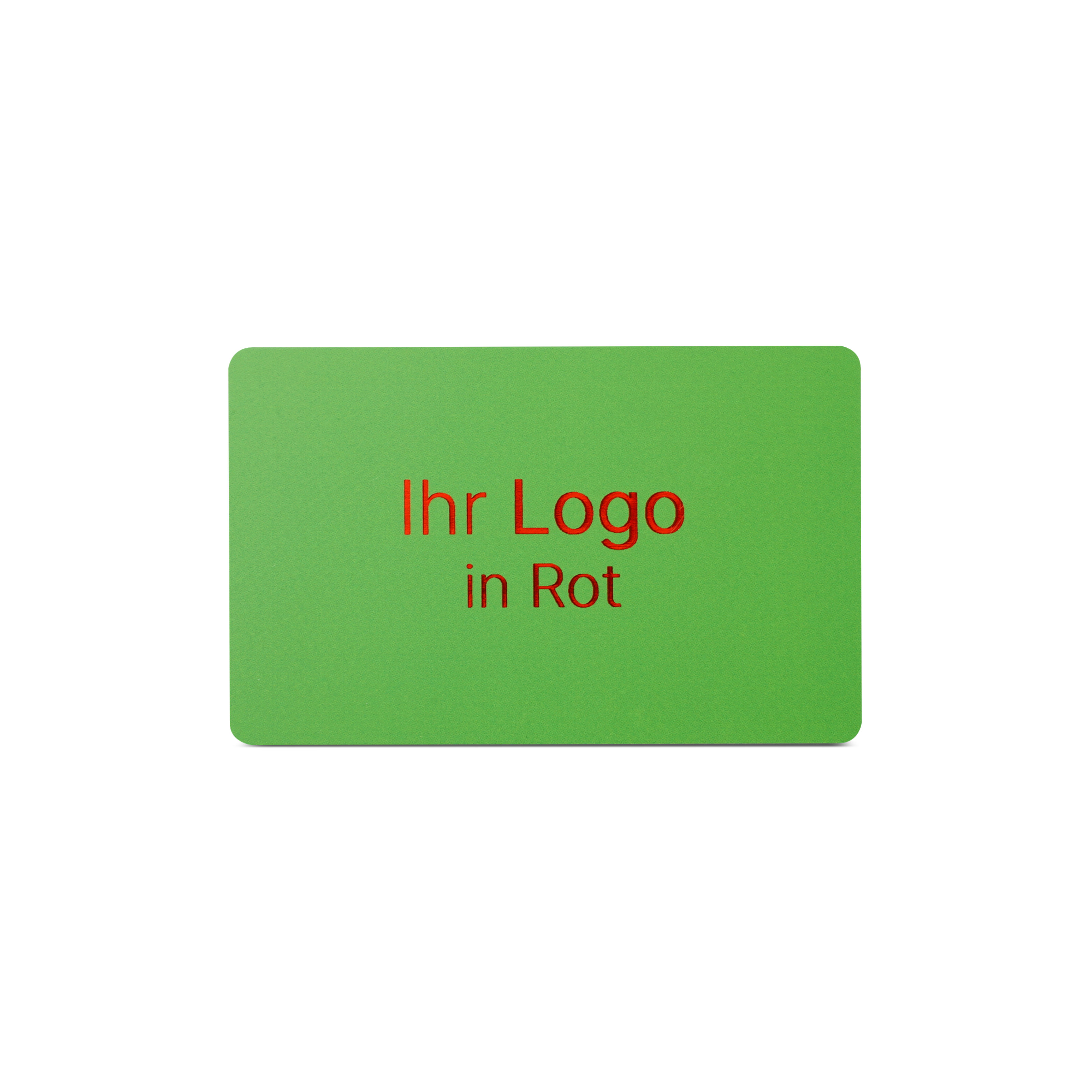 NFC Karte PVC - 85,6 x 54 mm - NTAG213 - 180 Byte - grün matt
