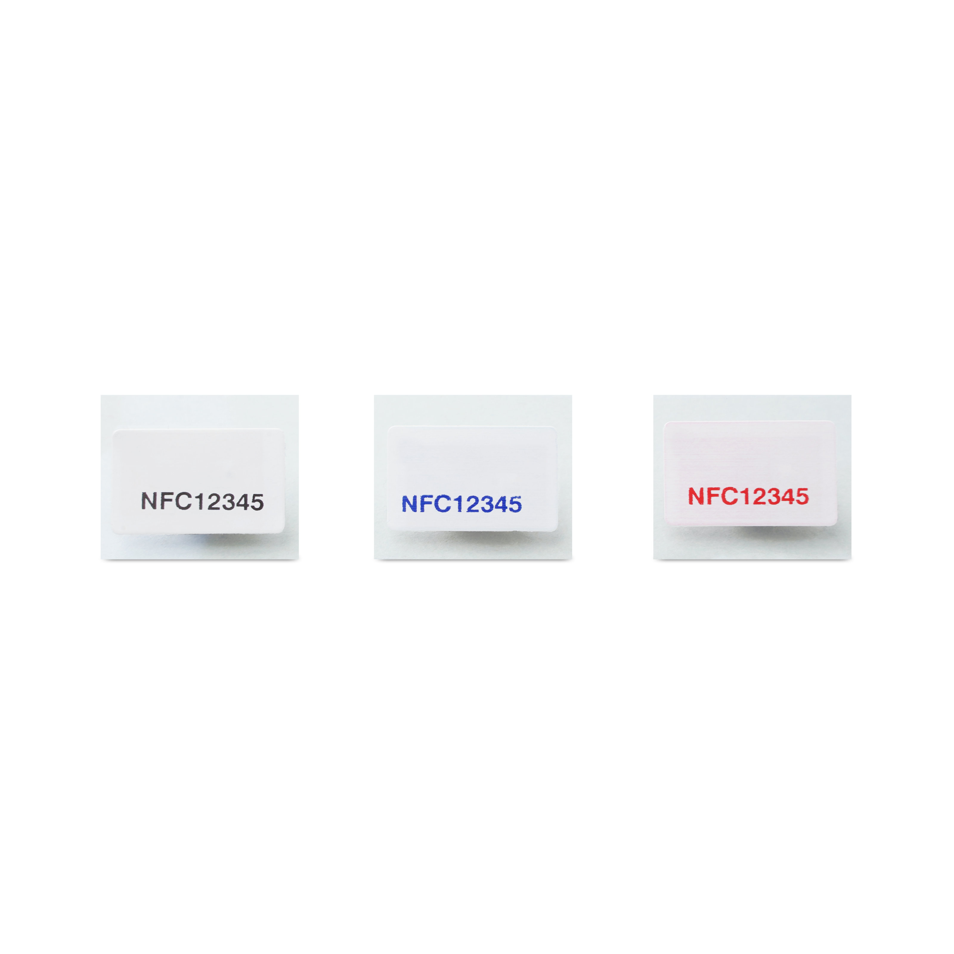 NFC security sticker PET - 13 x 21 mm - NTAG213 - 180 Byte - white