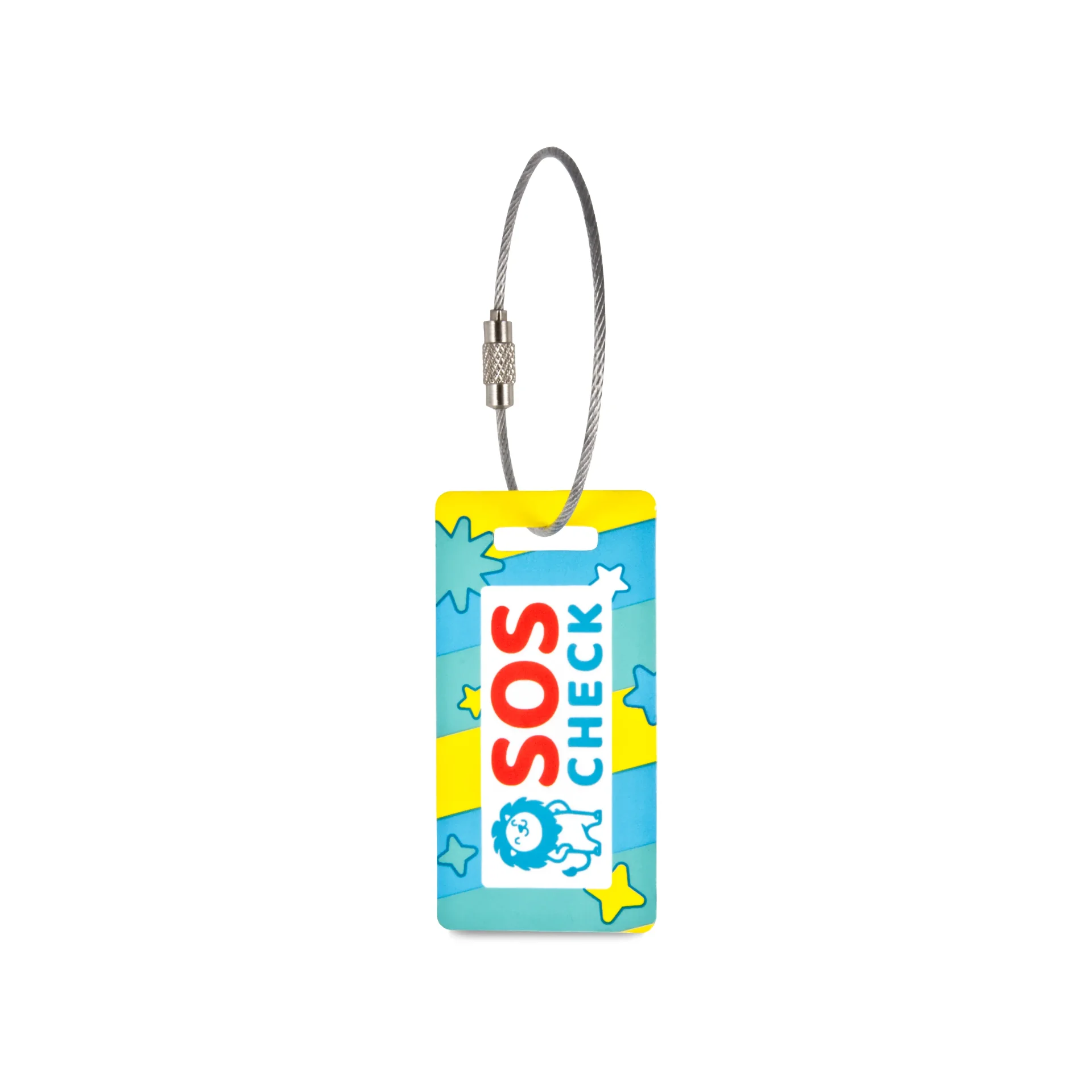 SOS-Check Bundle - Smartes Notfallset mit Armband, Anhänger und Karte - bunt