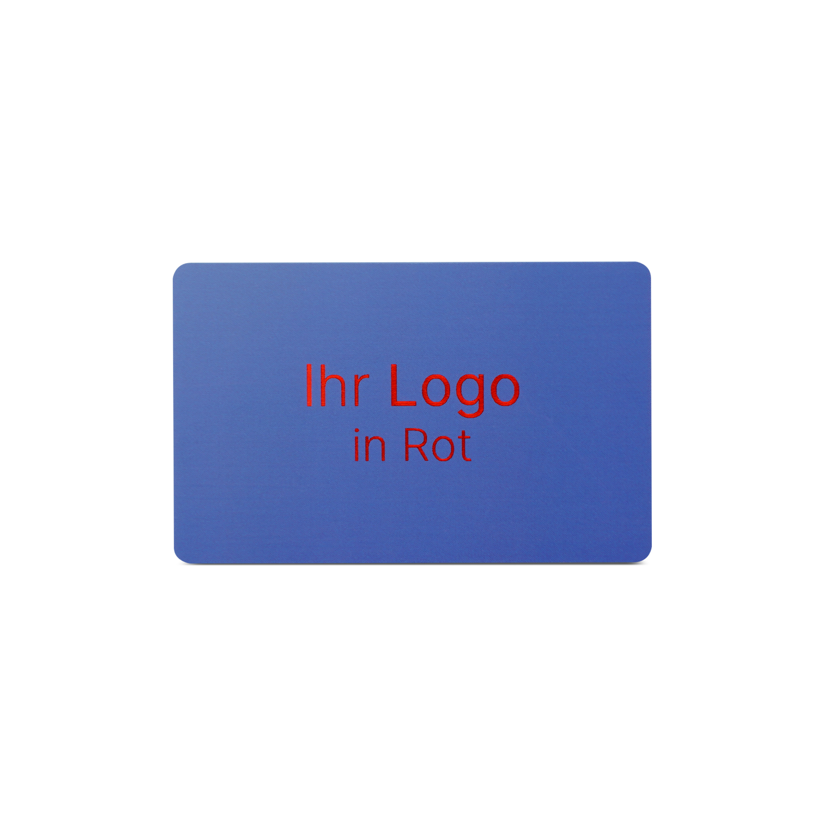Online NFC-Visitenkarte PVC - inkl. URL + Druck - blau matt