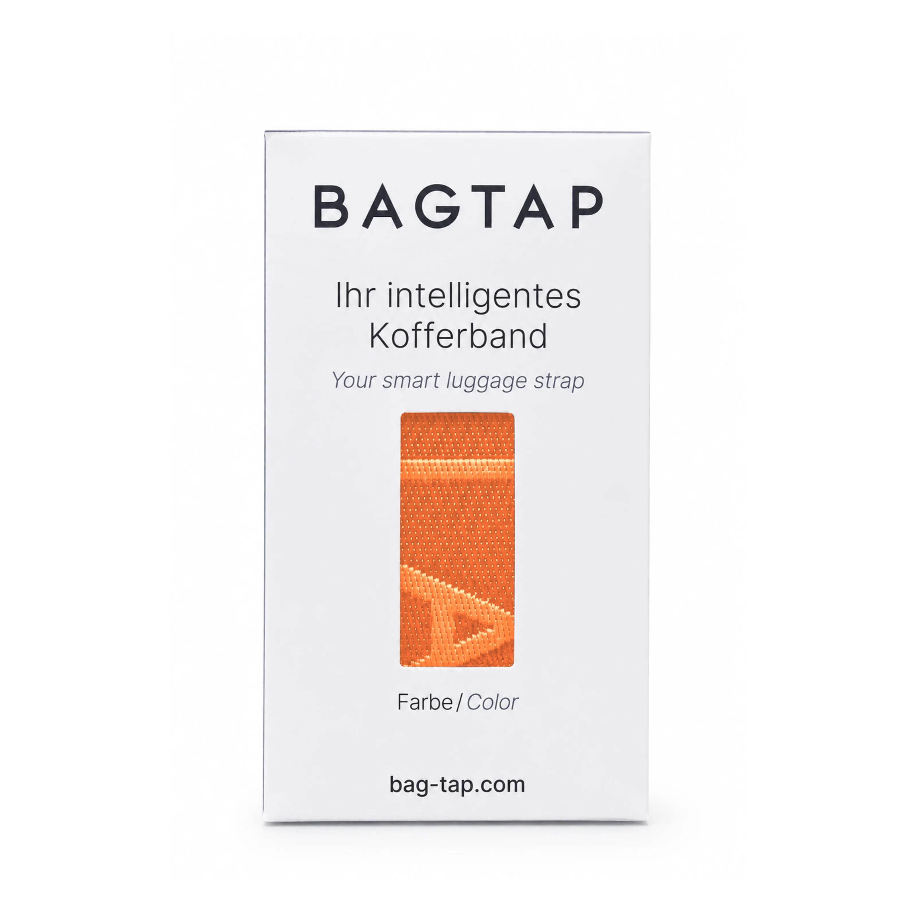 Bagtap Loop - Smarter Koffergurt - Jacquard-Stoff - 2 m - orange