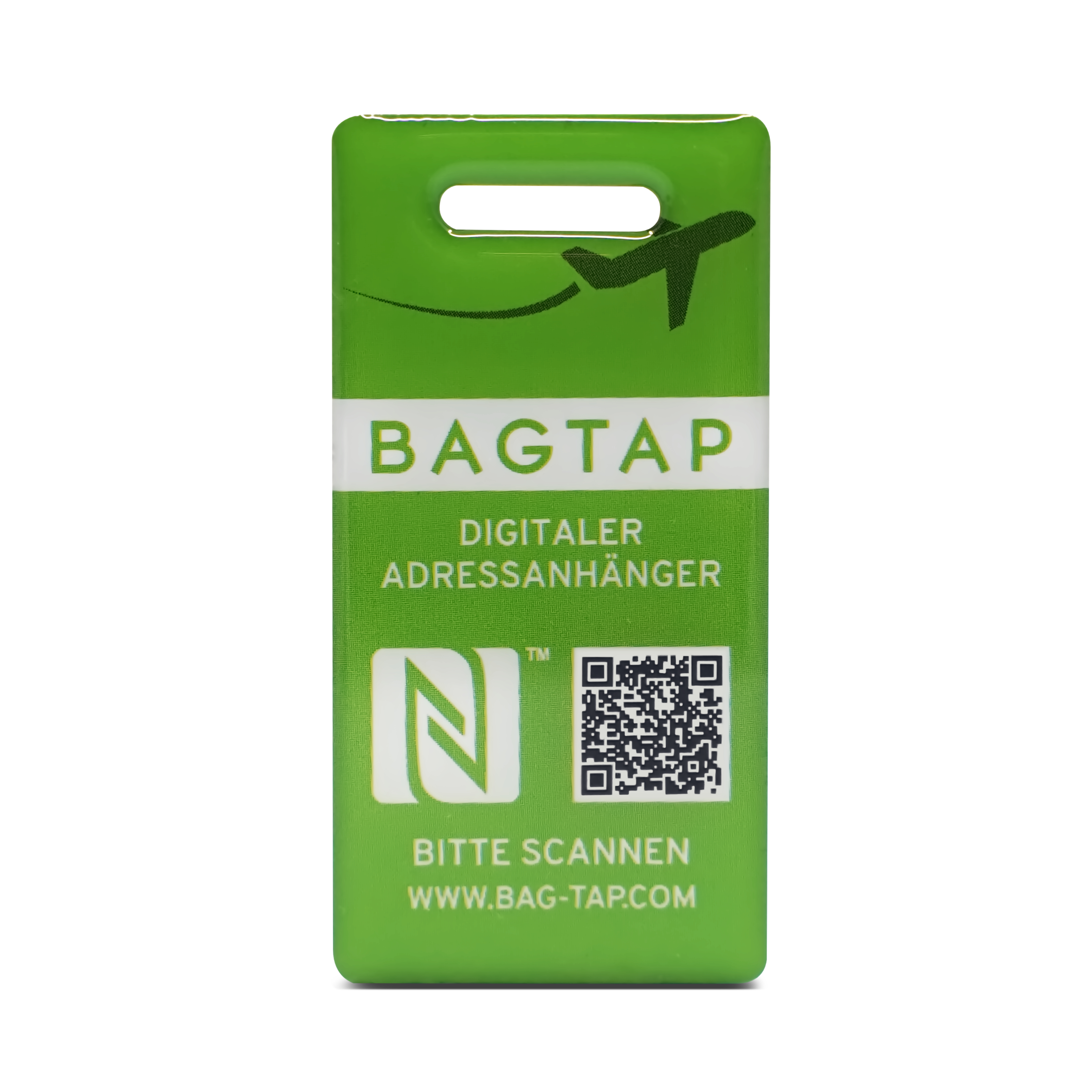 Bagtap PVC Epoxy - Digital address tag - 30 x 60 mm - green