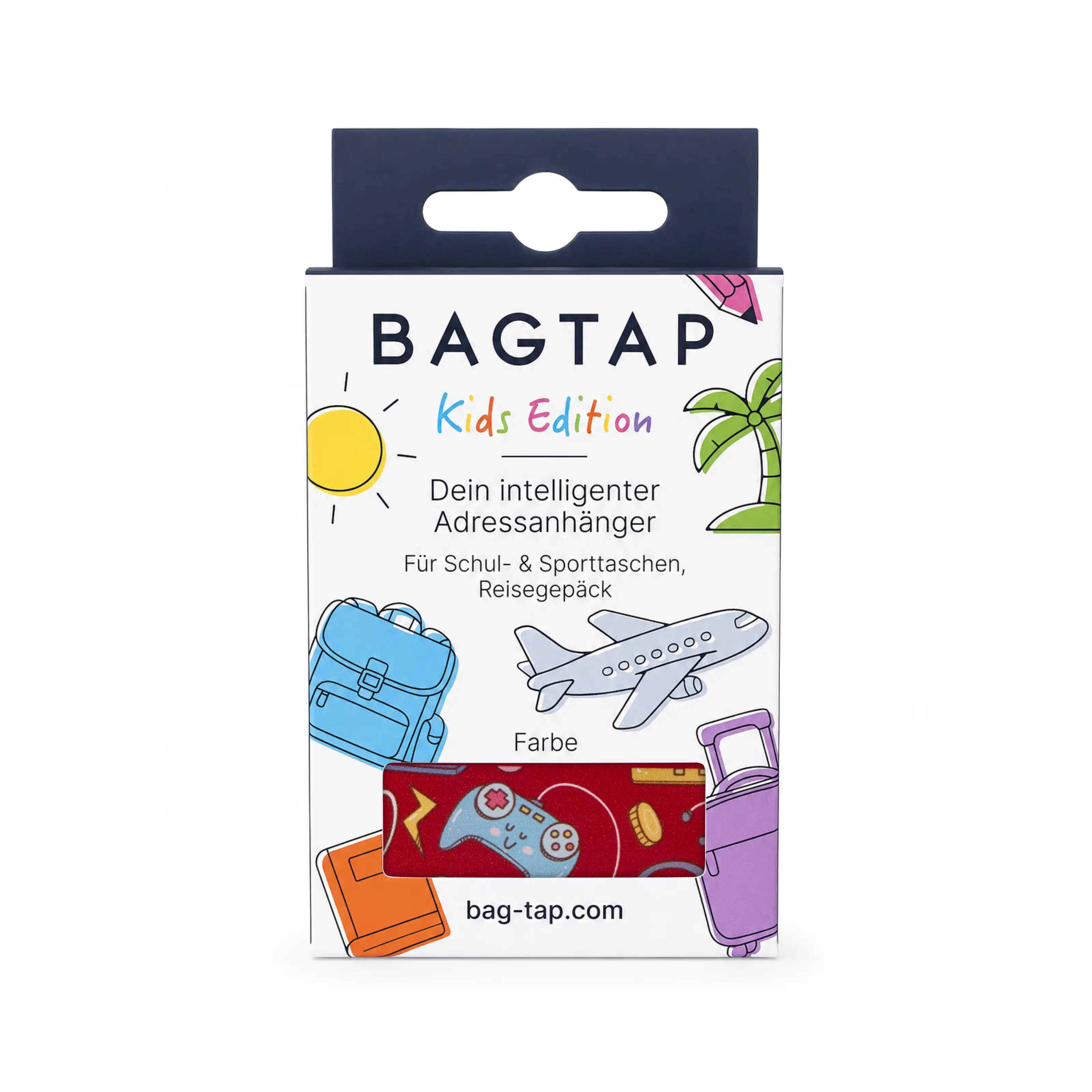 Bagtap Kids - Digital Luggage Tag - Acrylic - 55 x 80 mm - Gaming