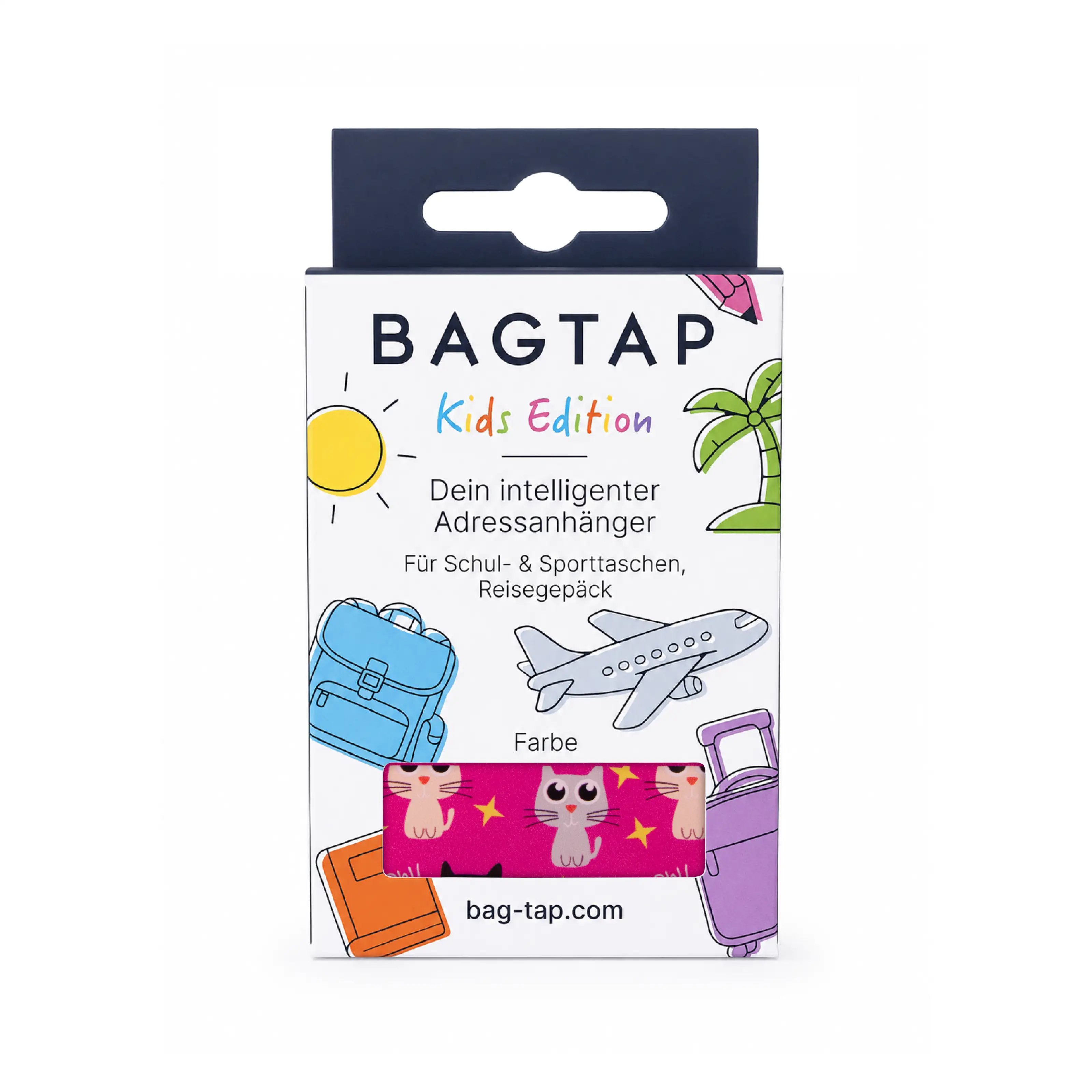 Bagtap Kids - Digital Luggage Tag - Acrylic - 55 x 80 mm - Cat